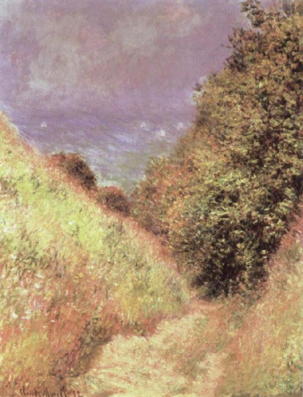 Claude Monet The Path at La Cavee at Pourville Sweden oil painting art